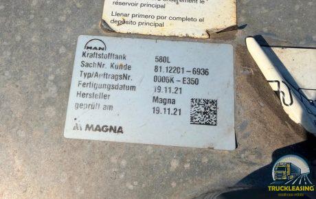 MAN TGX 18.470 BL SA 2021 RETARDER X2 DieselTank – 37.000€ net( factura externa)